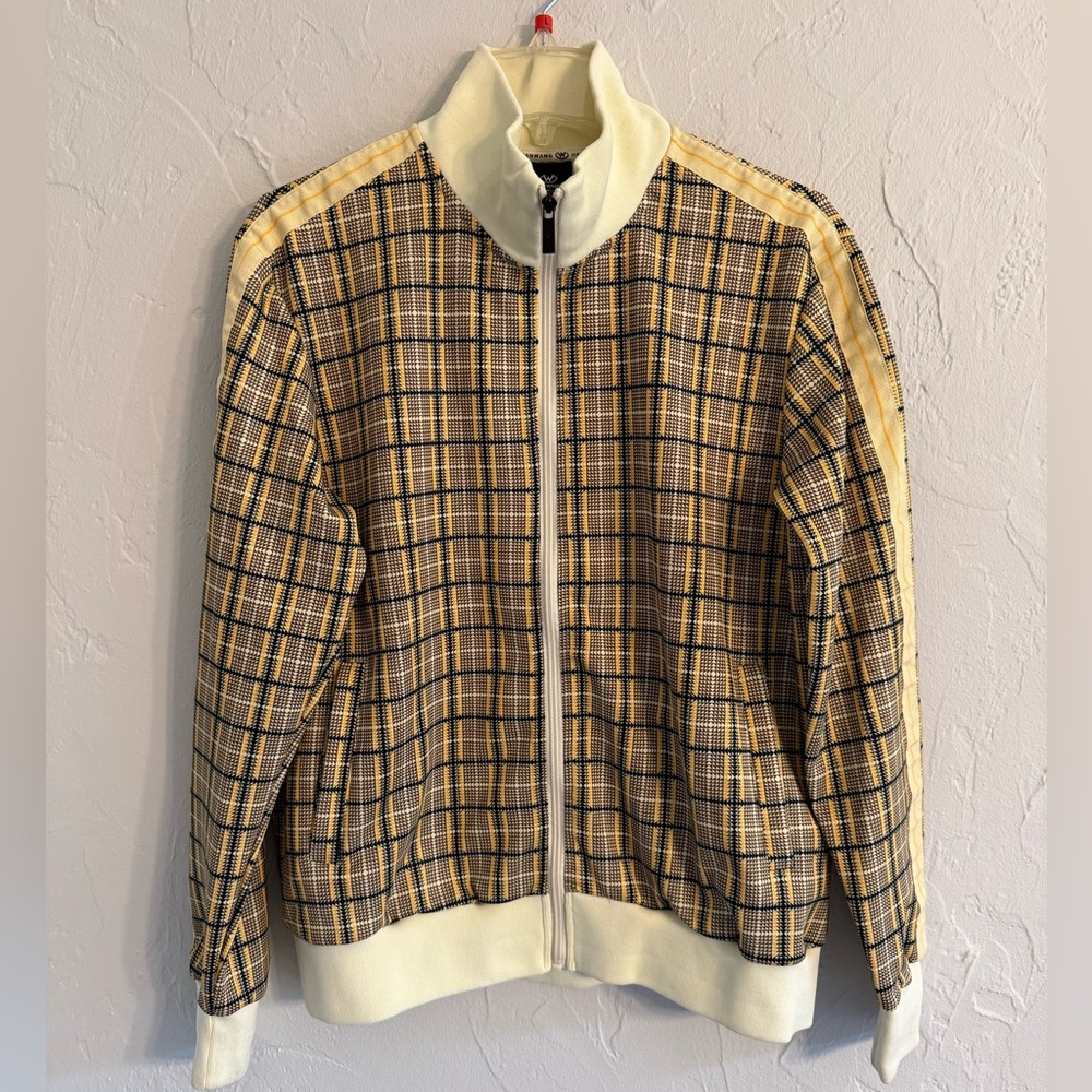 Men's Plaid Jacket with Cream Highlights